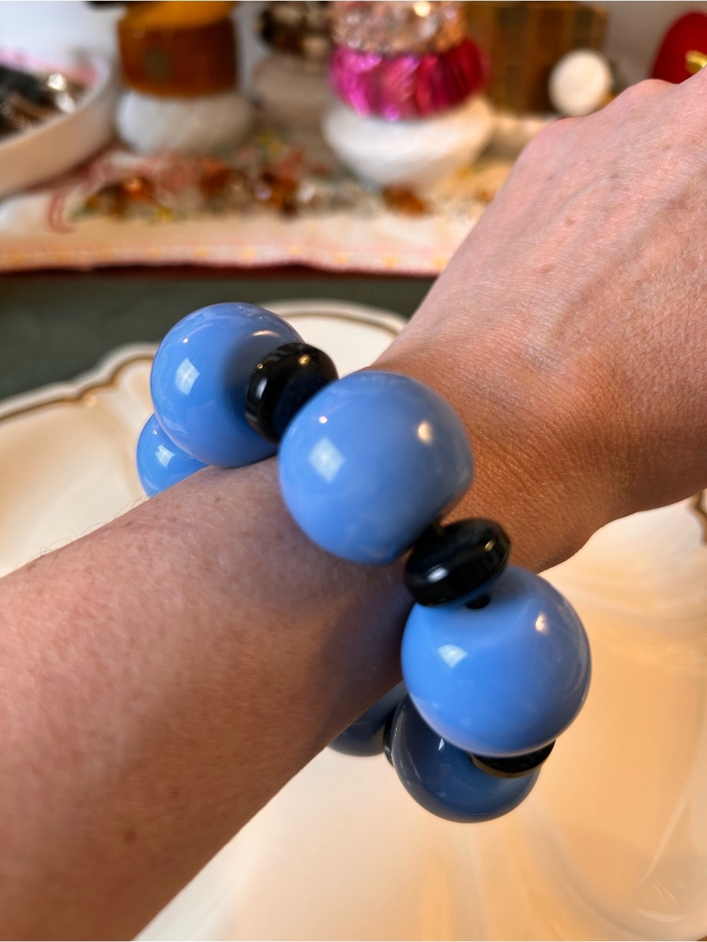 Marc by Marc Jacobs Big
Bauble Bead Stretch
Bracelet Vintage Y2K Chunky Bold Fun - Picture 3 of 4